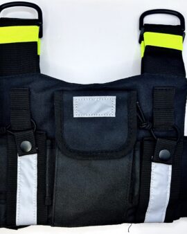 RC-03 Security Chest Harness with Two Chest Pocket Nylon- HiVIS